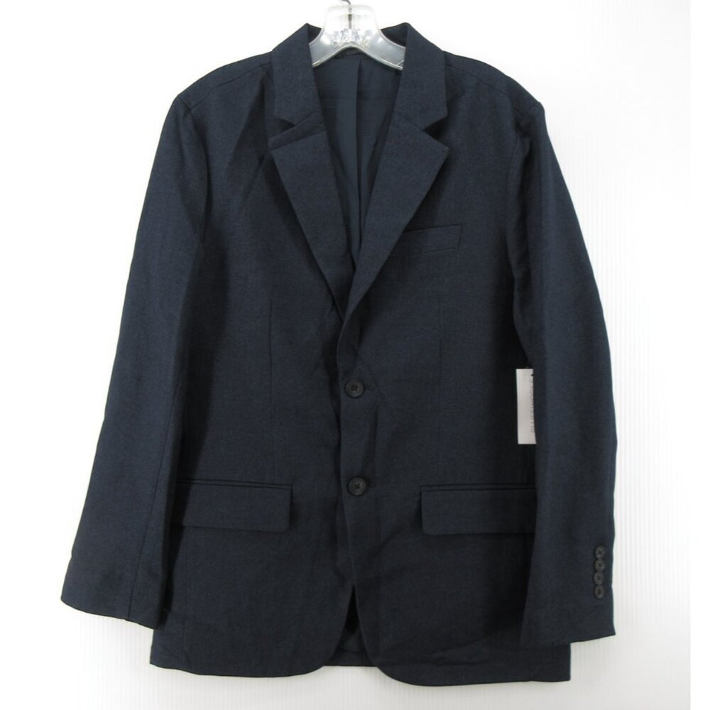 Men's Dark Navy Two-Button Blazer - Tailored Casual Suit Jacket